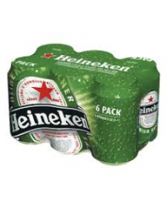 Heineken Cerveza 6-Pack Lata