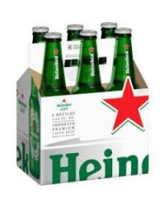 Heineken Cerveza 6-Pack Botella