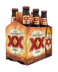 Dos Equis Cerveza Ambar 6-Pack Botella